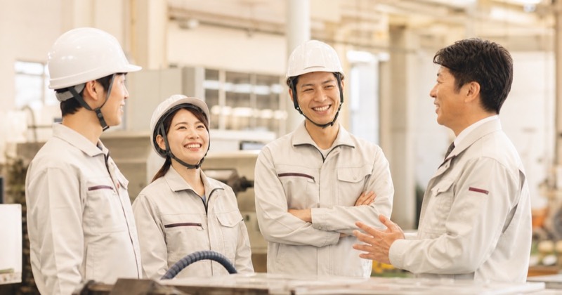 製造業の現場で働くスタッフ